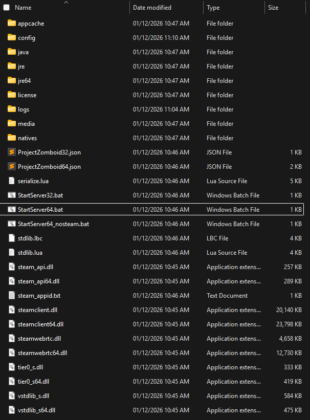 PZ Server Files